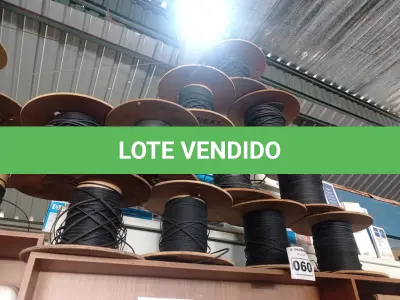 LOTE 060 - 01 LOTE COM VÁRIOS PEDAÇOS DE FIBRA ÓTICA. (NO ESTADO) ATENÇÃO! FAZER A VISITAÇÃO ANTES DE ARREMATAR, NÃO SABEMOS SE FUNCIONA. LEILÃO NÃO TEM GARANTIA E NEM DEVOLUÇÃO, SUJEITO A POSSÍVEIS AVARIAS VISÍVEIS/OCULTAS E/OU AUSÊNCIA DE COMPONENTES.