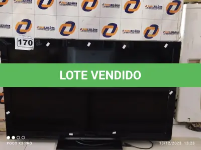 LOTE 170 - 01 TV LCD 42” POL MARCA PANASONIC. (NO ESTADO) ATENÇÃO! FAZER A VISITAÇÃO ANTES DE ARREMATAR, NÃO SABEMOS SE FUNCIONA. LEILÃO NÃO TEM GARANTIA E NEM DEVOLUÇÃO, SUJEITO A POSSÍVEIS AVARIAS VISÍVEIS/OCULTAS E/OU AUSÊNCIA DE COMPONENTES.