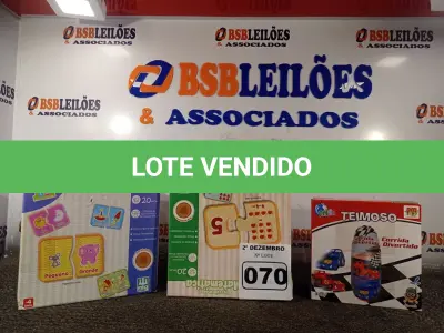 LOTE 070 - 01 LOTE COM VÁRIOS JOGOS DIDÁTICOS. (NO ESTADO) ATENÇÃO! FAZER A VISITAÇÃO ANTES DE ARREMATAR, NÃO SABEMOS SE FUNCIONA. LEILÃO NÃO TEM GARANTIA E NEM DEVOLUÇÃO, SUJEITO A POSSÍVEIS AVARIAS VISÍVEIS/OCULTAS E/OU AUSÊNCIA DE COMPONENTES.