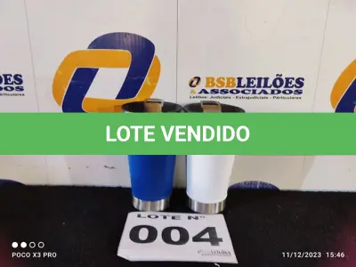 LOTE 004 - 02 – COPOS TÉRMICOS (NO ESTADO, NÃO SABEMOS SE FUNCIONA. LEILÃO NÃO TEM GARANTIA E NEM DEVOLUÇÃO, SUJEITO A POSSÍVEIS AVARIAS VISÍVEIS/OCULTAS E/OU AUSÊNCIA DE COMPONENTES)