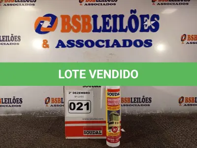 LOTE 021 - 12 TUBOS DE SILICONE NEUTRO PARA CONSTRUÇÃO 340G BRANCO. (NO ESTADO) ATENÇÃO! FAZER A VISITAÇÃO ANTES DE ARREMATAR, NÃO SABEMOS SE FUNCIONA. LEILÃO NÃO TEM GARANTIA E NEM DEVOLUÇÃO, SUJEITO A POSSÍVEIS AVARIAS VISÍVEIS/OCULTAS E/OU AUSÊNCIA DE COMPONENTES.