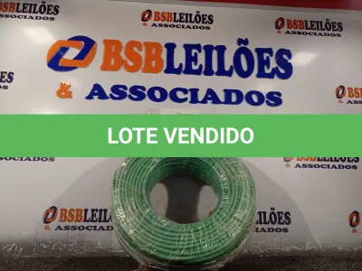 LOTE 024 - 01 ROLO DE CABO FLEXÍVEL 100M 1X10MM COR VERDE STAR BRAZIL COM SELO INMETRO. (NOVO). (NO ESTADO, NÃO SABEMOS SE FUNCIONA. LEILÃO NÃO TEM GARANTIA E NEM DEVOLUÇÃO).