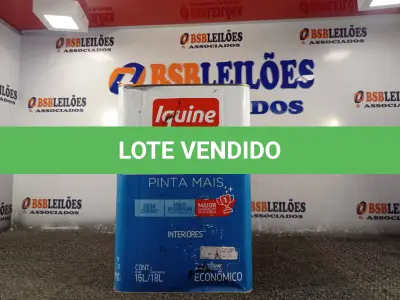 LOTE 126 - 01 LATA DE TINTA PARA PISO IQUINE 18L. (NO ESTADO, NÃO SABEMOS SE FUNCIONA. LEILÃO NÃO TEM GARANTIA E NEM DEVOLUÇÃO).