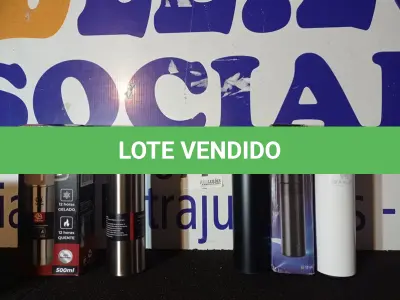 LOTE 077 - 03 – GARRAFAS TÉRMICAS (NO ESTADO, NÃO SABEMOS SE FUNCIONA. LEILÃO NÃO TEM GARANTIA E NEM DEVOLUÇÃO, SUJEITO A POSSÍVEIS AVARIAS VISÍVEIS/OCULTAS E/OU AUSÊNCIA DE COMPONENTES)
