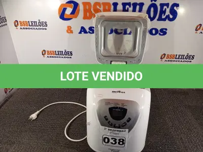 LOTE 038 - 01 PANIFICADORA MULTIPANE MARCA BRITANIA 220V. (NO ESTADO) ATENÇÃO! FAZER A VISITAÇÃO ANTES DE ARREMATAR, NÃO SABEMOS SE FUNCIONA. LEILÃO NÃO TEM GARANTIA E NEM DEVOLUÇÃO, SUJEITO A POSSÍVEIS AVARIAS VISÍVEIS/OCULTAS E/OU AUSÊNCIA DE COMPONENTES.