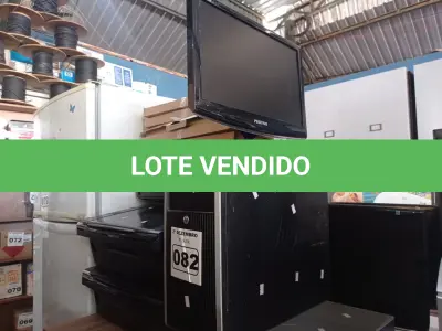 LOTE 082 - 05 IMPRESSORAS, 02 CPU’S, 03 MONITORES E 05 TECLADOS MARCAS E MODELOS DIVERSOS. (NO ESTADO) ATENÇÃO! FAZER A VISITAÇÃO ANTES DE ARREMATAR, NÃO SABEMOS SE FUNCIONA. LEILÃO NÃO TEM GARANTIA E NEM DEVOLUÇÃO, SUJEITO A POSSÍVEIS AVARIAS VISÍVEIS/OCULTAS E/OU AUSÊNCIA DE COMPONENTES.