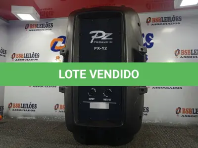 LOTE 285 - 01 CAIXA DE SOM PASSIVA PRO ÁUDIO PX-12.(NOVA) (NO ESTADO) ATENÇÃO! FAZER A VISITAÇÃO ANTES DE ARREMATAR, NÃO SABEMOS SE FUNCIONA. LEILÃO NÃO TEM GARANTIA E NEM DEVOLUÇÃO, SUJEITO A POSSÍVEIS AVARIAS VISÍVEIS/OCULTAS E/OU AUSÊNCIA DE COMPONENTES.