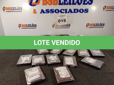 LOTE 015 - 01 LOTE COM VÁRIOS HARD DISC MARCAS E MODELOS DIVERSOS. (NO ESTADO) ATENÇÃO! FAZER A VISITAÇÃO ANTES DE ARREMATAR, NÃO SABEMOS SE FUNCIONA. LEILÃO NÃO TEM GARANTIA E NEM DEVOLUÇÃO, SUJEITO A POSSÍVEIS AVARIAS VISÍVEIS/OCULTAS E/OU AUSÊNCIA DE COMPONENTES.