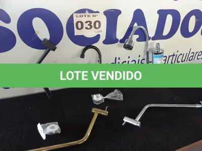 LOTE 030 - 05 – TORNEIRAS DIVERSAS (NO ESTADO, NÃO SABEMOS SE FUNCIONA. LEILÃO NÃO TEM GARANTIA E NEM DEVOLUÇÃO, SUJEITO A POSSÍVEIS AVARIAS VISÍVEIS/OCULTAS E/OU AUSÊNCIA DE COMPONENTES)