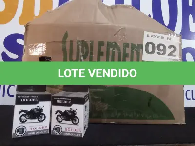 LOTE 092 - 56 – SUPORTES CELULAR PARA MOTOS.(APROXIMADAMENTE) (NO ESTADO, NÃO SABEMOS SE FUNCIONA. LEILÃO NÃO TEM GARANTIA E NEM DEVOLUÇÃO, SUJEITO A POSSÍVEIS AVARIAS VISÍVEIS/OCULTAS E/OU AUSÊNCIA DE COMPONENTES)