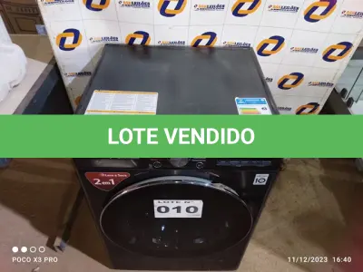 LOTE 010 - 01 - LAVA E SECA SMART COM INTELIGÊNCIA ARTIFICIAL AIDD 11KG LG INVERTER 220VOLTS (NO ESTADO, NÃO SABEMOS SE FUNCIONA. LEILÃO NÃO TEM GARANTIA E NEM DEVOLUÇÃO, SUJEITO A POSSÍVEIS AVARIAS VISÍVEIS/OCULTAS E/OU AUSÊNCIA DE COMPONENTES)