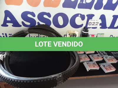 LOTE 022 - 22 – ITENS PARA BICICLETAS(APROXIMADAMENTE) (NO ESTADO, NÃO SABEMOS SE FUNCIONA. LEILÃO NÃO TEM GARANTIA E NEM DEVOLUÇÃO, SUJEITO A POSSÍVEIS AVARIAS VISÍVEIS/OCULTAS E/OU AUSÊNCIA DE COMPONENTES)