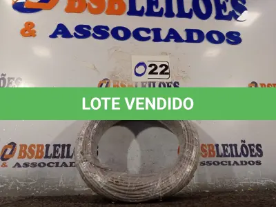 LOTE 022 - 01 ROLO DE CABO FLEXÍVEL 100M 1X2,5MM COR CINZA STAR BRAZIL COM SELO INMETRO. (NOVO). (NO ESTADO, NÃO SABEMOS SE FUNCIONA. LEILÃO NÃO TEM GARANTIA E NEM DEVOLUÇÃO).
