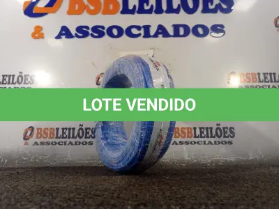LOTE 004 - 01 ROLO DE CABO FLEXÍVEL 100M 1X4MM COR AZUL STAR BRAZIL COM SELO INMETRO. (NOVO). (NO ESTADO, NÃO SABEMOS SE FUNCIONA. LEILÃO NÃO TEM GARANTIA E NEM DEVOLUÇÃO).