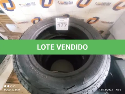 LOTE 177 - 04 PNEUS REMOLD 186/65/15. (NO ESTADO) ATENÇÃO! FAZER A VISITAÇÃO ANTES DE ARREMATAR, NÃO SABEMOS SE FUNCIONA. LEILÃO NÃO TEM GARANTIA E NEM DEVOLUÇÃO, SUJEITO A POSSÍVEIS AVARIAS VISÍVEIS/OCULTAS E/OU AUSÊNCIA DE COMPONENTES.