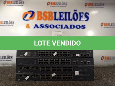 LOTE 008 - 05 SWITCHES MARCAS E MODELOS DIVERSOS. (NO ESTADO) ATENÇÃO! FAZER A VISITAÇÃO ANTES DE ARREMATAR, NÃO SABEMOS SE FUNCIONA. LEILÃO NÃO TEM GARANTIA E NEM DEVOLUÇÃO, SUJEITO A POSSÍVEIS AVARIAS VISÍVEIS/OCULTAS E/OU AUSÊNCIA DE COMPONENTES.