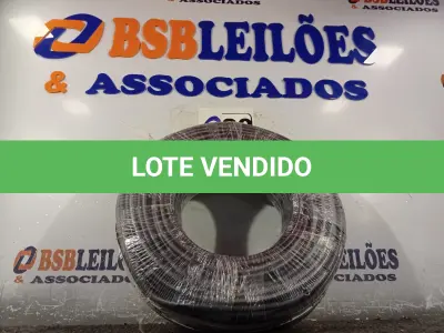 LOTE 020 - 01 ROLO DE CABO FLEXÍVEL 100M 1X10MM COR PRETA STAR BRAZIL COM SELO INMETRO. (NOVO). (NO ESTADO, NÃO SABEMOS SE FUNCIONA. LEILÃO NÃO TEM GARANTIA E NEM DEVOLUÇÃO).