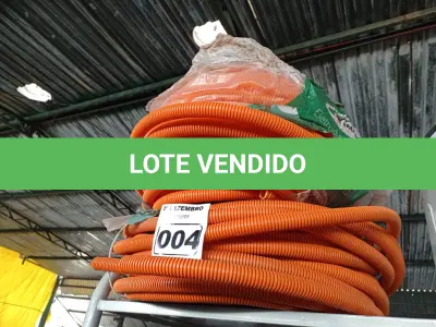 LOTE 004 - 02 ROLOS DE MANGUEIRA CORRUGADA. (NO ESTADO) ATENÇÃO! FAZER A VISITAÇÃO ANTES DE ARREMATAR, NÃO SABEMOS SE FUNCIONA. LEILÃO NÃO TEM GARANTIA E NEM DEVOLUÇÃO, SUJEITO A POSSÍVEIS AVARIAS VISÍVEIS/OCULTAS E/OU AUSÊNCIA DE COMPONENTES.