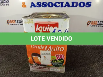 LOTE 124 - 01 LATA DE TINTA PARA PISO IQUINE 18L. (NO ESTADO, NÃO SABEMOS SE FUNCIONA. LEILÃO NÃO TEM GARANTIA E NEM DEVOLUÇÃO).