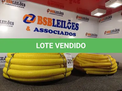 LOTE 001 - 02 ROLOS DE MANGUEIRA CORRUGADA. (NO ESTADO) ATENÇÃO! FAZER A VISITAÇÃO ANTES DE ARREMATAR, NÃO SABEMOS SE FUNCIONA. LEILÃO NÃO TEM GARANTIA E NEM DEVOLUÇÃO, SUJEITO A POSSÍVEIS AVARIAS VISÍVEIS/OCULTAS E/OU AUSÊNCIA DE COMPONENTES.