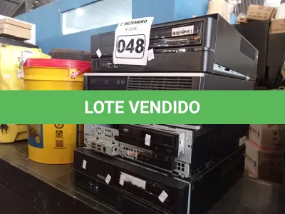 LOTE 048 - 04 CPU’S MARCAS E MODELOS DIVERSOS. (NO ESTADO) ATENÇÃO! FAZER A VISITAÇÃO ANTES DE ARREMATAR, NÃO SABEMOS SE FUNCIONA. LEILÃO NÃO TEM GARANTIA E NEM DEVOLUÇÃO, SUJEITO A POSSÍVEIS AVARIAS VISÍVEIS/OCULTAS E/OU AUSÊNCIA DE COMPONENTES.
