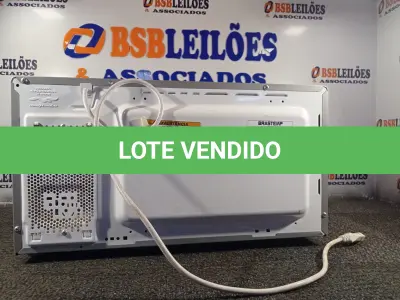 LOTE 265 - 01 MICRO-ONDAS MARCA BRASTEMP. (NO ESTADO) ATENÇÃO! FAZER A VISITAÇÃO ANTES DE ARREMATAR, NÃO SABEMOS SE FUNCIONA. LEILÃO NÃO TEM GARANTIA E NEM DEVOLUÇÃO, SUJEITO A POSSÍVEIS AVARIAS VISÍVEIS/OCULTAS E/OU AUSÊNCIA DE COMPONENTES.