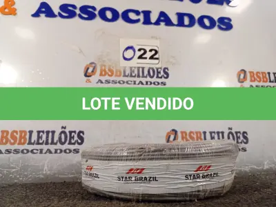 LOTE 022 - 01 ROLO DE CABO FLEXÍVEL 100M 1X2,5MM COR CINZA STAR BRAZIL COM SELO INMETRO. (NOVO). (NO ESTADO, NÃO SABEMOS SE FUNCIONA. LEILÃO NÃO TEM GARANTIA E NEM DEVOLUÇÃO).