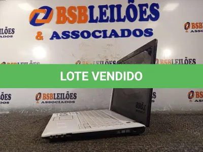 LOTE 013 - 01 NOTEBOOK. (NO ESTADO) ATENÇÃO! FAZER A VISITAÇÃO ANTES DE ARREMATAR, NÃO SABEMOS SE FUNCIONA. LEILÃO NÃO TEM GARANTIA E NEM DEVOLUÇÃO, SUJEITO A POSSÍVEIS AVARIAS VISÍVEIS/OCULTAS E/OU AUSÊNCIA DE COMPONENTES.