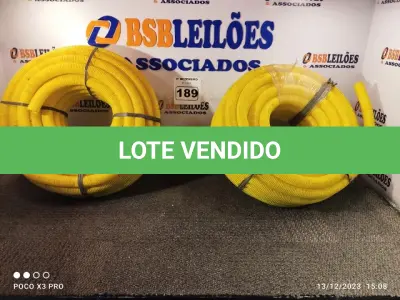 LOTE 189 - 02 ROLOS DE MANGUEIRA CORRUGADA. (NO ESTADO) ATENÇÃO! FAZER A VISITAÇÃO ANTES DE ARREMATAR, NÃO SABEMOS SE FUNCIONA. LEILÃO NÃO TEM GARANTIA E NEM DEVOLUÇÃO, SUJEITO A POSSÍVEIS AVARIAS VISÍVEIS/OCULTAS E/OU AUSÊNCIA DE COMPONENTES.