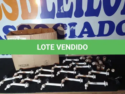 LOTE 068 - 133 – MATERIAIS HIDRÁULICOS DIVERSOS(APROXIMADAMENTE) (NO ESTADO, NÃO SABEMOS SE FUNCIONA. LEILÃO NÃO TEM GARANTIA E NEM DEVOLUÇÃO, SUJEITO A POSSÍVEIS AVARIAS VISÍVEIS/OCULTAS E/OU AUSÊNCIA DE COMPONENTES)
