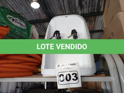 LOTE 003 - 01 PURIFICADOR DE ÁGUA REFRIGERAÇÃO ELETRÔNICA. (NO ESTADO) ATENÇÃO! FAZER A VISITAÇÃO ANTES DE ARREMATAR, NÃO SABEMOS SE FUNCIONA. LEILÃO NÃO TEM GARANTIA E NEM DEVOLUÇÃO, SUJEITO A POSSÍVEIS AVARIAS VISÍVEIS/OCULTAS E/OU AUSÊNCIA DE COMPONENTES.