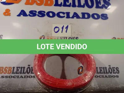 LOTE 011 - 01 ROLO DE CABO FLEXÍVEL 100M 1X2,5MM COR VERMELHO STAR BRAZIL COM SELO INMETRO. (NOVO). (NO ESTADO, NÃO SABEMOS SE FUNCIONA. LEILÃO NÃO TEM GARANTIA E NEM DEVOLUÇÃO).