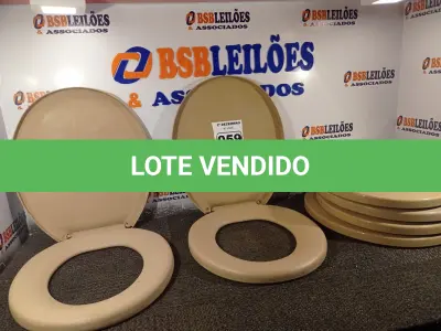 LOTE 059 - 06 ASSENTOS PARA VASO SANITÁRIO. (NO ESTADO) ATENÇÃO! FAZER A VISITAÇÃO ANTES DE ARREMATAR, NÃO SABEMOS SE FUNCIONA. LEILÃO NÃO TEM GARANTIA E NEM DEVOLUÇÃO, SUJEITO A POSSÍVEIS AVARIAS VISÍVEIS/OCULTAS E/OU AUSÊNCIA DE COMPONENTES.