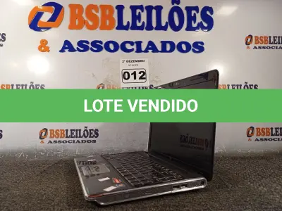 LOTE 012 - 01 NOTEBOOK MARCA HP. (NO ESTADO) ATENÇÃO! FAZER A VISITAÇÃO ANTES DE ARREMATAR, NÃO SABEMOS SE FUNCIONA. LEILÃO NÃO TEM GARANTIA E NEM DEVOLUÇÃO, SUJEITO A POSSÍVEIS AVARIAS VISÍVEIS/OCULTAS E/OU AUSÊNCIA DE COMPONENTES.