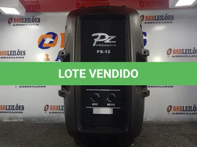 LOTE 275 - 01 CAIXA DE SOM PASSIVA PRO ÁUDIO PX-12.(NOVA) (NO ESTADO) ATENÇÃO! FAZER A VISITAÇÃO ANTES DE ARREMATAR, NÃO SABEMOS SE FUNCIONA. LEILÃO NÃO TEM GARANTIA E NEM DEVOLUÇÃO, SUJEITO A POSSÍVEIS AVARIAS VISÍVEIS/OCULTAS E/OU AUSÊNCIA DE COMPONENTES.