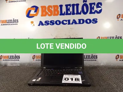 LOTE 018 - 01 NOTEBOOK MARCA LENOVO. (NO ESTADO) ATENÇÃO! FAZER A VISITAÇÃO ANTES DE ARREMATAR, NÃO SABEMOS SE FUNCIONA. LEILÃO NÃO TEM GARANTIA E NEM DEVOLUÇÃO, SUJEITO A POSSÍVEIS AVARIAS VISÍVEIS/OCULTAS E/OU AUSÊNCIA DE COMPONENTES.
