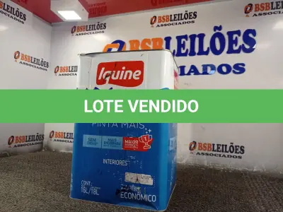 LOTE 126 - 01 LATA DE TINTA PARA PISO IQUINE 18L. (NO ESTADO, NÃO SABEMOS SE FUNCIONA. LEILÃO NÃO TEM GARANTIA E NEM DEVOLUÇÃO).