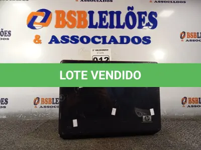 LOTE 012 - 01 NOTEBOOK MARCA HP. (NO ESTADO) ATENÇÃO! FAZER A VISITAÇÃO ANTES DE ARREMATAR, NÃO SABEMOS SE FUNCIONA. LEILÃO NÃO TEM GARANTIA E NEM DEVOLUÇÃO, SUJEITO A POSSÍVEIS AVARIAS VISÍVEIS/OCULTAS E/OU AUSÊNCIA DE COMPONENTES.