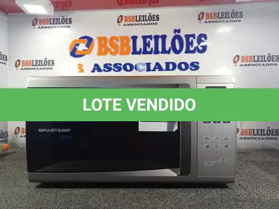 LOTE 265 - 01 MICRO-ONDAS MARCA BRASTEMP. (NO ESTADO) ATENÇÃO! FAZER A VISITAÇÃO ANTES DE ARREMATAR, NÃO SABEMOS SE FUNCIONA. LEILÃO NÃO TEM GARANTIA E NEM DEVOLUÇÃO, SUJEITO A POSSÍVEIS AVARIAS VISÍVEIS/OCULTAS E/OU AUSÊNCIA DE COMPONENTES.