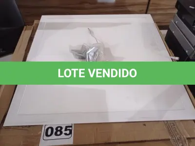 LOTE 085 - 05 LUMINÁRIAS DE LED DE EMBUTIR. (NO ESTADO) ATENÇÃO! FAZER A VISITAÇÃO ANTES DE ARREMATAR, NÃO SABEMOS SE FUNCIONA. LEILÃO NÃO TEM GARANTIA E NEM DEVOLUÇÃO, SUJEITO A POSSÍVEIS AVARIAS VISÍVEIS/OCULTAS E/OU AUSÊNCIA DE COMPONENTES.