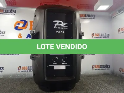 LOTE 270 - 01 CAIXA DE SOM PASSIVA PRO ÁUDIO PX-12.(NOVA) (NO ESTADO) ATENÇÃO! FAZER A VISITAÇÃO ANTES DE ARREMATAR, NÃO SABEMOS SE FUNCIONA. LEILÃO NÃO TEM GARANTIA E NEM DEVOLUÇÃO, SUJEITO A POSSÍVEIS AVARIAS VISÍVEIS/OCULTAS E/OU AUSÊNCIA DE COMPONENTES.