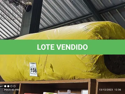 LOTE 158 - 01 ROLO DE LÃ DE VIDRO. (NO ESTADO) ATENÇÃO! FAZER A VISITAÇÃO ANTES DE ARREMATAR, NÃO SABEMOS SE FUNCIONA. LEILÃO NÃO TEM GARANTIA E NEM DEVOLUÇÃO, SUJEITO A POSSÍVEIS AVARIAS VISÍVEIS/OCULTAS E/OU AUSÊNCIA DE COMPONENTES.