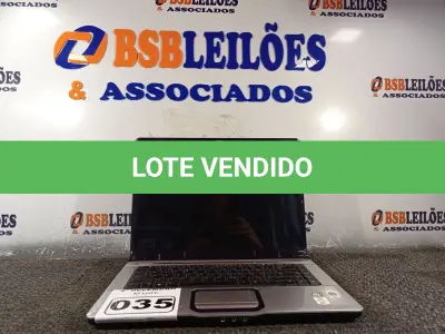 LOTE 035 - 01 NOTEBOOK MARCA HP. (NO ESTADO) ATENÇÃO! FAZER A VISITAÇÃO ANTES DE ARREMATAR, NÃO SABEMOS SE FUNCIONA. LEILÃO NÃO TEM GARANTIA E NEM DEVOLUÇÃO, SUJEITO A POSSÍVEIS AVARIAS VISÍVEIS/OCULTAS E/OU AUSÊNCIA DE COMPONENTES.