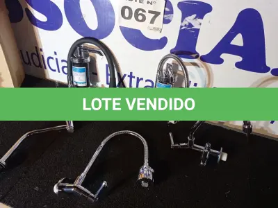 LOTE 067 - 05 – TORNEIRAS DIVERSAS (NO ESTADO, NÃO SABEMOS SE FUNCIONA. LEILÃO NÃO TEM GARANTIA E NEM DEVOLUÇÃO, SUJEITO A POSSÍVEIS AVARIAS VISÍVEIS/OCULTAS E/OU AUSÊNCIA DE COMPONENTES)