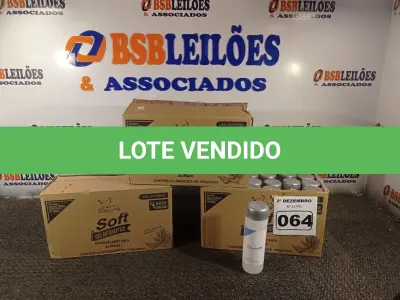 LOTE 064 - 02 CAIXAS COM FRASCOS DE ÁLCOOL ETÍLICO HIDRATADO 70º 190G COM 24 UNIDADES CADA. (NO ESTADO) ATENÇÃO! FAZER A VISITAÇÃO ANTES DE ARREMATAR, NÃO SABEMOS SE FUNCIONA. LEILÃO NÃO TEM GARANTIA E NEM DEVOLUÇÃO, SUJEITO A POSSÍVEIS AVARIAS VISÍVEIS/OCULTAS E/OU AUSÊNCIA DE COMPONENTES.