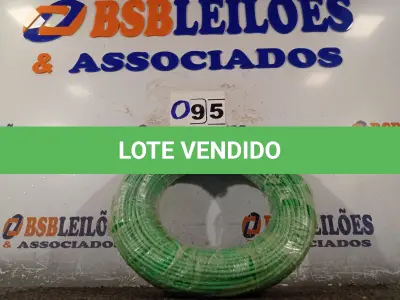 LOTE 095 - 01 ROLO DE CABO FLEXÍVEL 100M 1X10MM STAR BRAZIL COM SELO INMETRO. (NOVO). (NO ESTADO, NÃO SABEMOS SE FUNCIONA. LEILÃO NÃO TEM GARANTIA E NEM DEVOLUÇÃO).