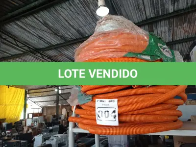LOTE 004 - 02 ROLOS DE MANGUEIRA CORRUGADA. (NO ESTADO) ATENÇÃO! FAZER A VISITAÇÃO ANTES DE ARREMATAR, NÃO SABEMOS SE FUNCIONA. LEILÃO NÃO TEM GARANTIA E NEM DEVOLUÇÃO, SUJEITO A POSSÍVEIS AVARIAS VISÍVEIS/OCULTAS E/OU AUSÊNCIA DE COMPONENTES.