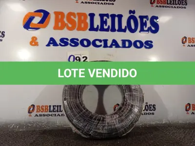 LOTE 092 - 01 ROLO DE CABO FLEXÍVEL 100M 1X10MM COR PRETA STAR BRAZIL COM SELO INMETRO. (NOVO). (NO ESTADO, NÃO SABEMOS SE FUNCIONA. LEILÃO NÃO TEM GARANTIA E NEM DEVOLUÇÃO).