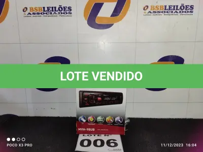 LOTE 006 - 01 - SOM AUTOMOTIVO PIONEER (NO ESTADO, NÃO SABEMOS SE FUNCIONA. LEILÃO NÃO TEM GARANTIA E NEM DEVOLUÇÃO, SUJEITO A POSSÍVEIS AVARIAS VISÍVEIS/OCULTAS E/OU AUSÊNCIA DE COMPONENTES)