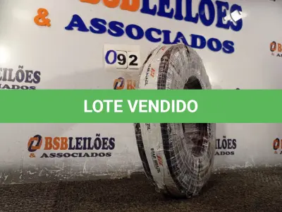 LOTE 092 - 01 ROLO DE CABO FLEXÍVEL 100M 1X10MM COR PRETA STAR BRAZIL COM SELO INMETRO. (NOVO). (NO ESTADO, NÃO SABEMOS SE FUNCIONA. LEILÃO NÃO TEM GARANTIA E NEM DEVOLUÇÃO).